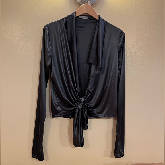 Sarah Pacini front tie cardigan - Picture 2 of 2